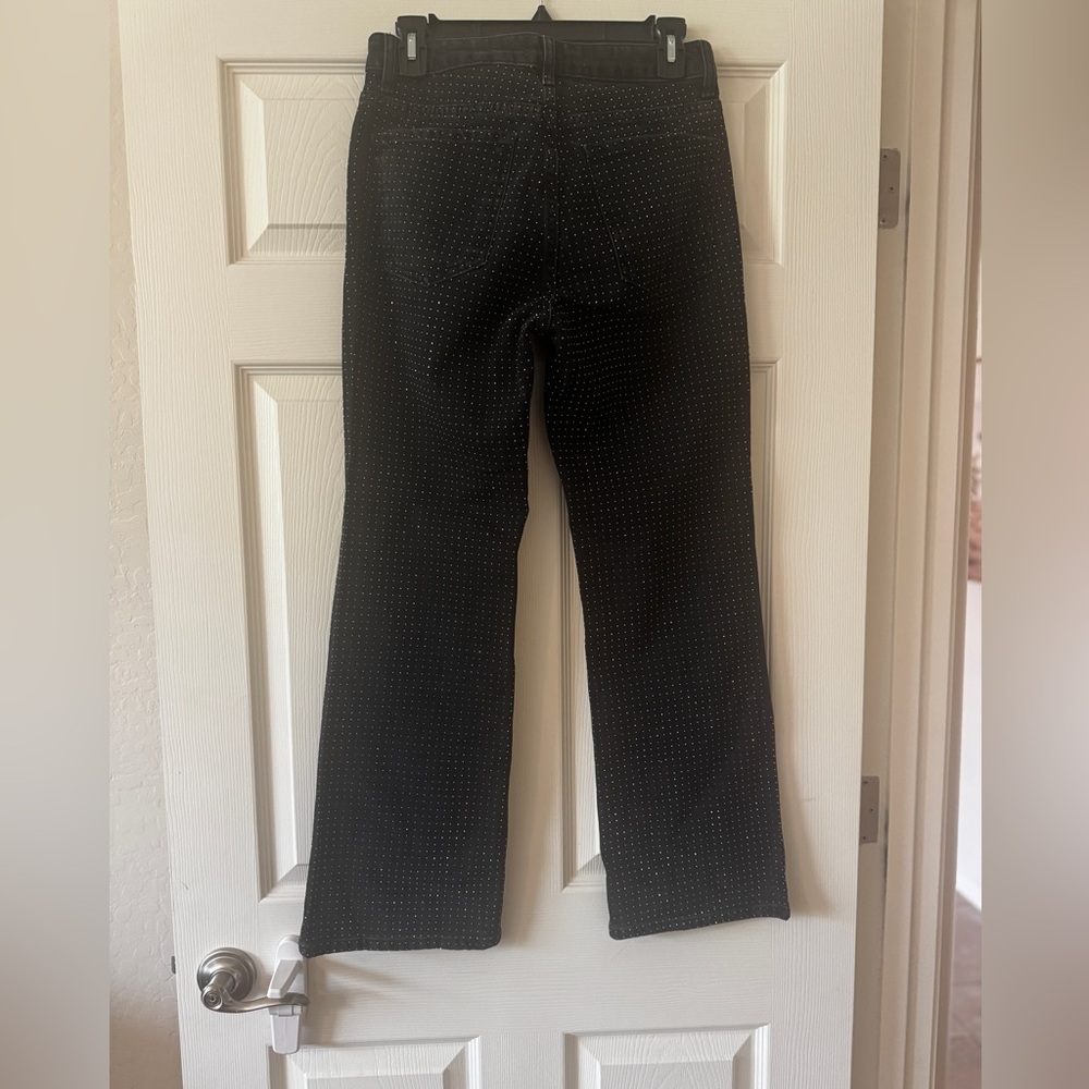 Mango Rhinestone Cropped Jeans - Picture 8 of 10